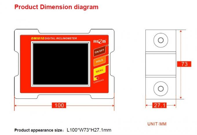 Inclinómetro vendedor superior de Digitaces de la pantalla táctil de la alta precisión de RION