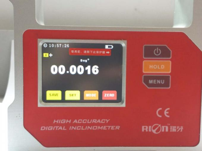 Inclinómetro dual aprobado de AXIS de la alta precisión de la pantalla de VisionTouch de la noche del CE