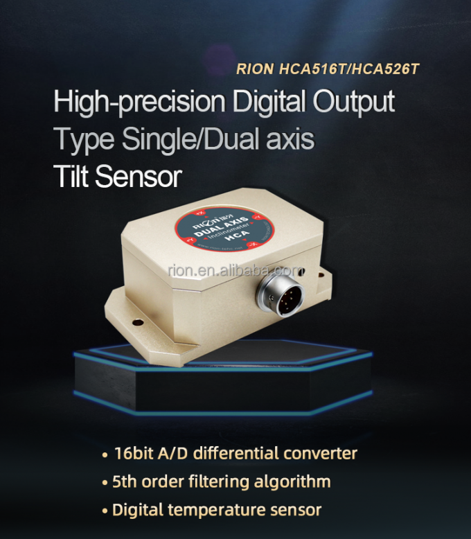 Tipo estable sensor de la alta precisión MEMS Digitaces de HCA526T de la inclinación para la medida de actitud de la navegación de la nave