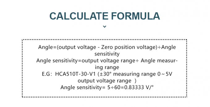 Vehículo del ingeniero de HCA520T que nivela el sensor altamente exacto de la inclinación del voltaje de MEMS